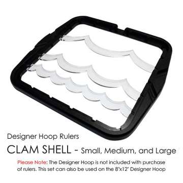 12" Hoop Ruler Clam Shell (SM or M or LG)