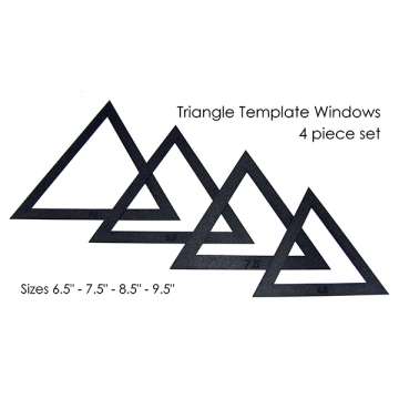 Large Triangle Fussy Cut Set (6.5â€ - 9.5â€)