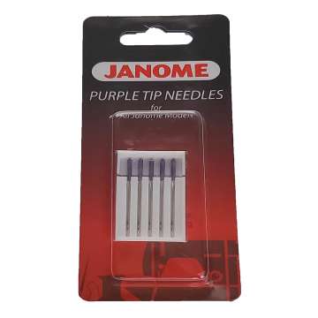 Sewing Machine Needles, Blue, Purple Tip Needles for Janome
